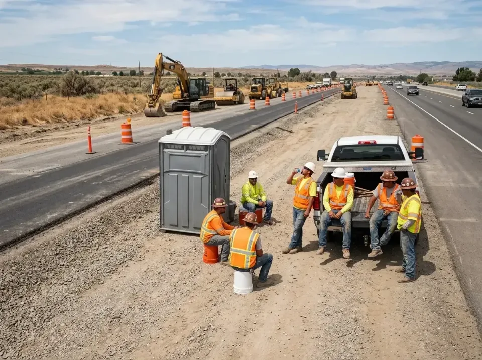 highway-road-construction-crew-007 — frequently asked questions, Porta Potty and Restroom Rentals in Gravette, AR